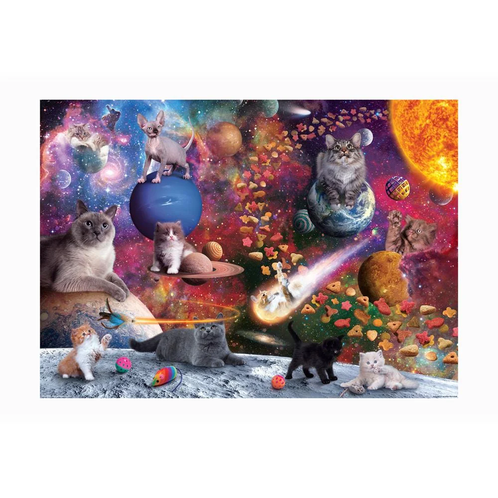 1000 PIECE PUZZLE: GALAXY CATS - Image 4
