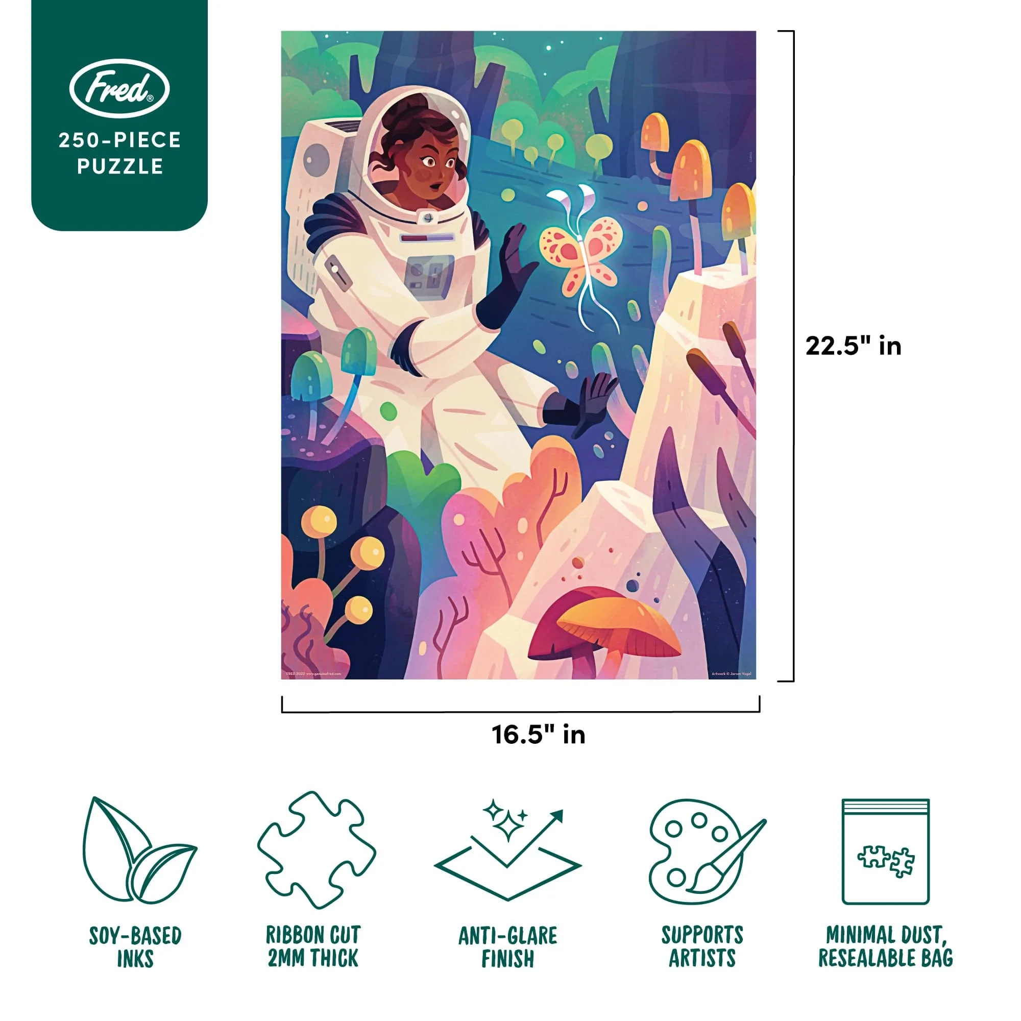 250 PIECE PUZZLE: SPACE BUTTERFLY - Image 4