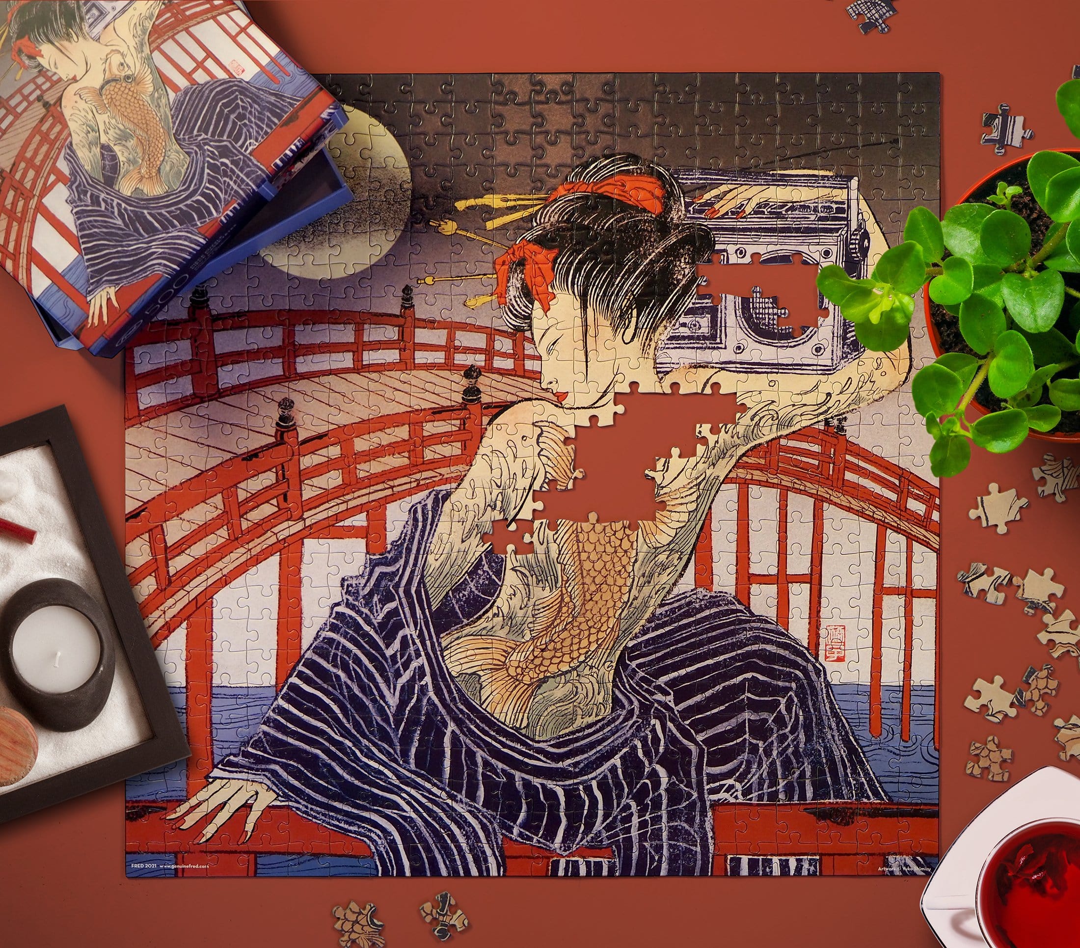 500 PIECE PUZZLE: TAIKO-BASHI - Image 3