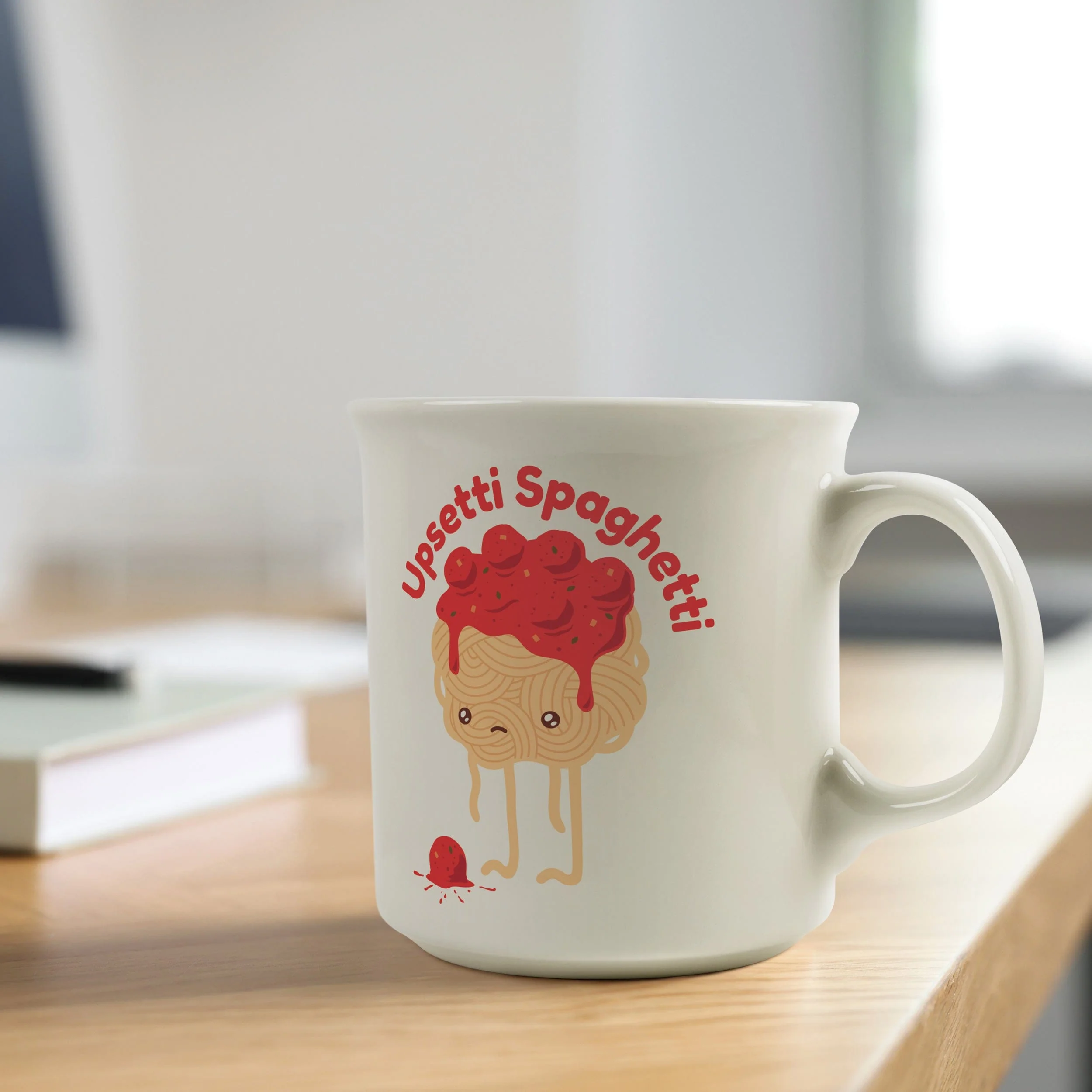 "UPSETTI SPAGHETTI" MUG - Image 3