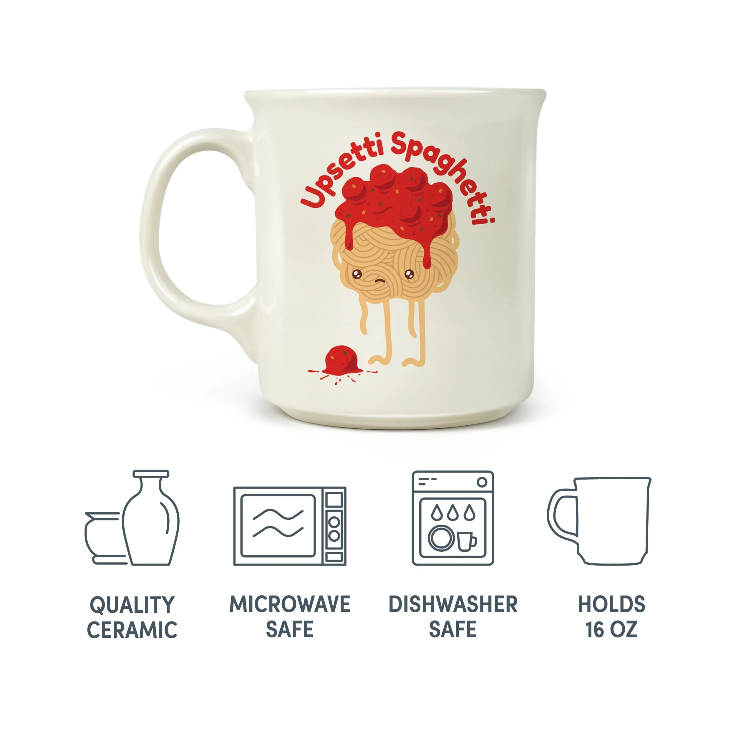 "UPSETTI SPAGHETTI" MUG - Image 5